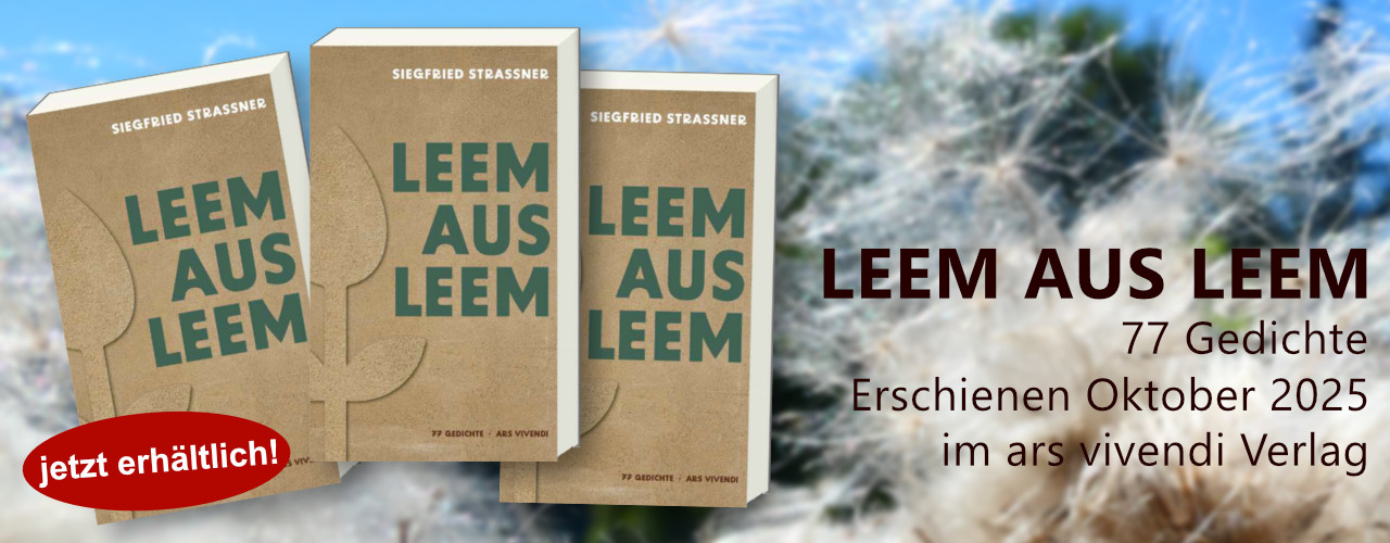 leem aus leem - Lyrikband von Siegfried Straßner